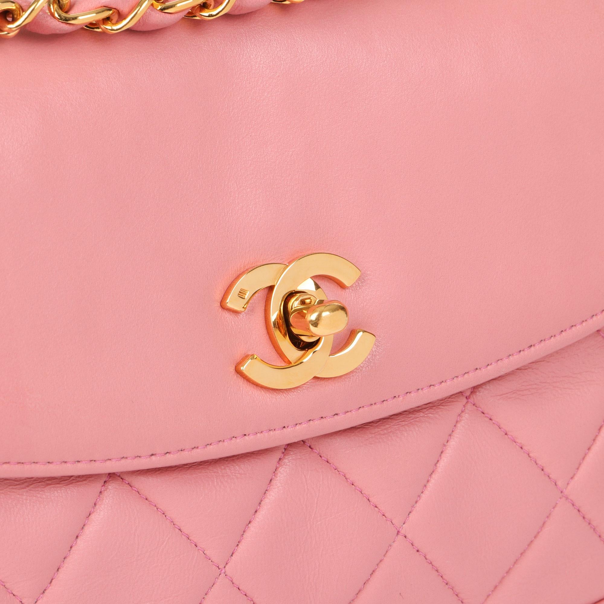 CHANEL
Pink Quilted Lambskin Vintage Medium Classic Single Flap Bag

Xupes Reference: HB4090
Serial Number: 1796470
Age (Circa): 1990
Accompanied By: Chanel Dust Bag, Authenticity Card
Authenticity Details: Authenticity Card, Serial Sticker (Made in