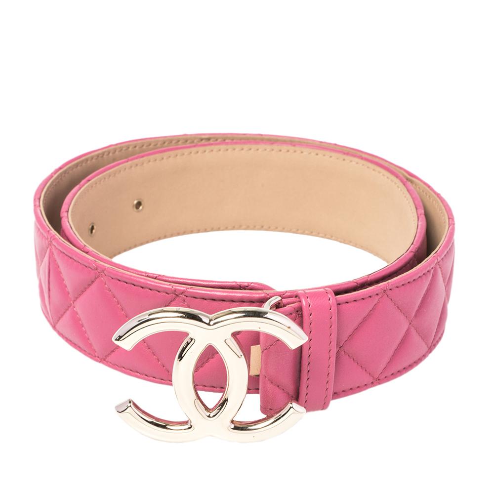 chanel belt pink