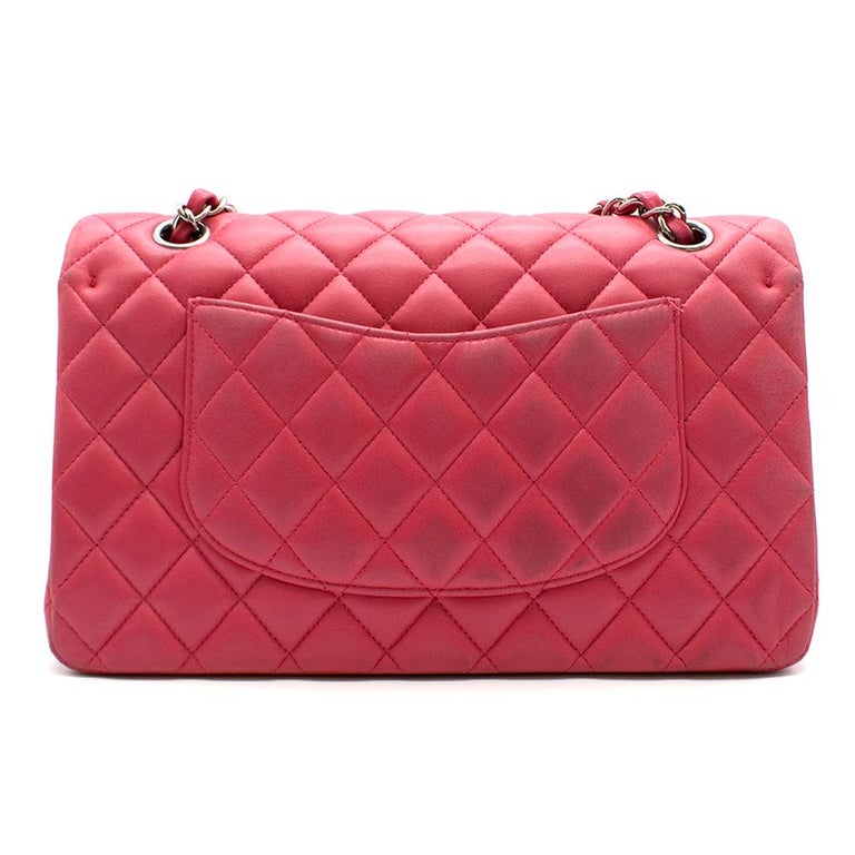 Chanel Pink Quilted Leather Small Double Flap Bag For Sale at 1stDibs