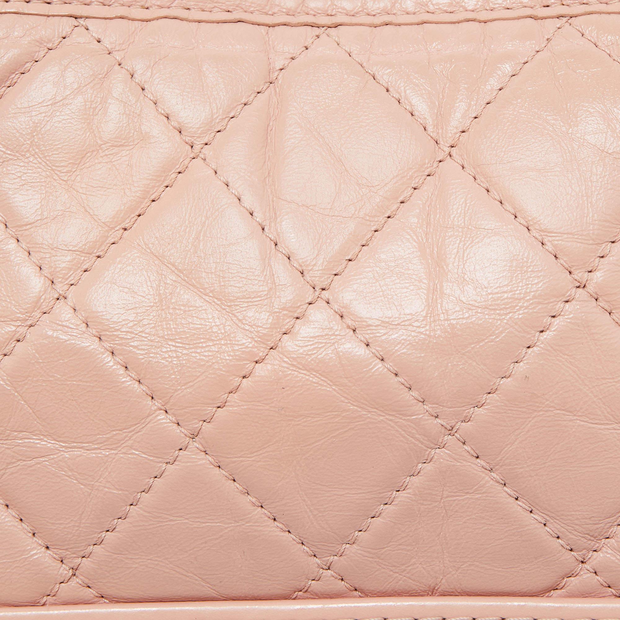 Chanel Pink Quilted Leather Small Gabrielle Hobo 13