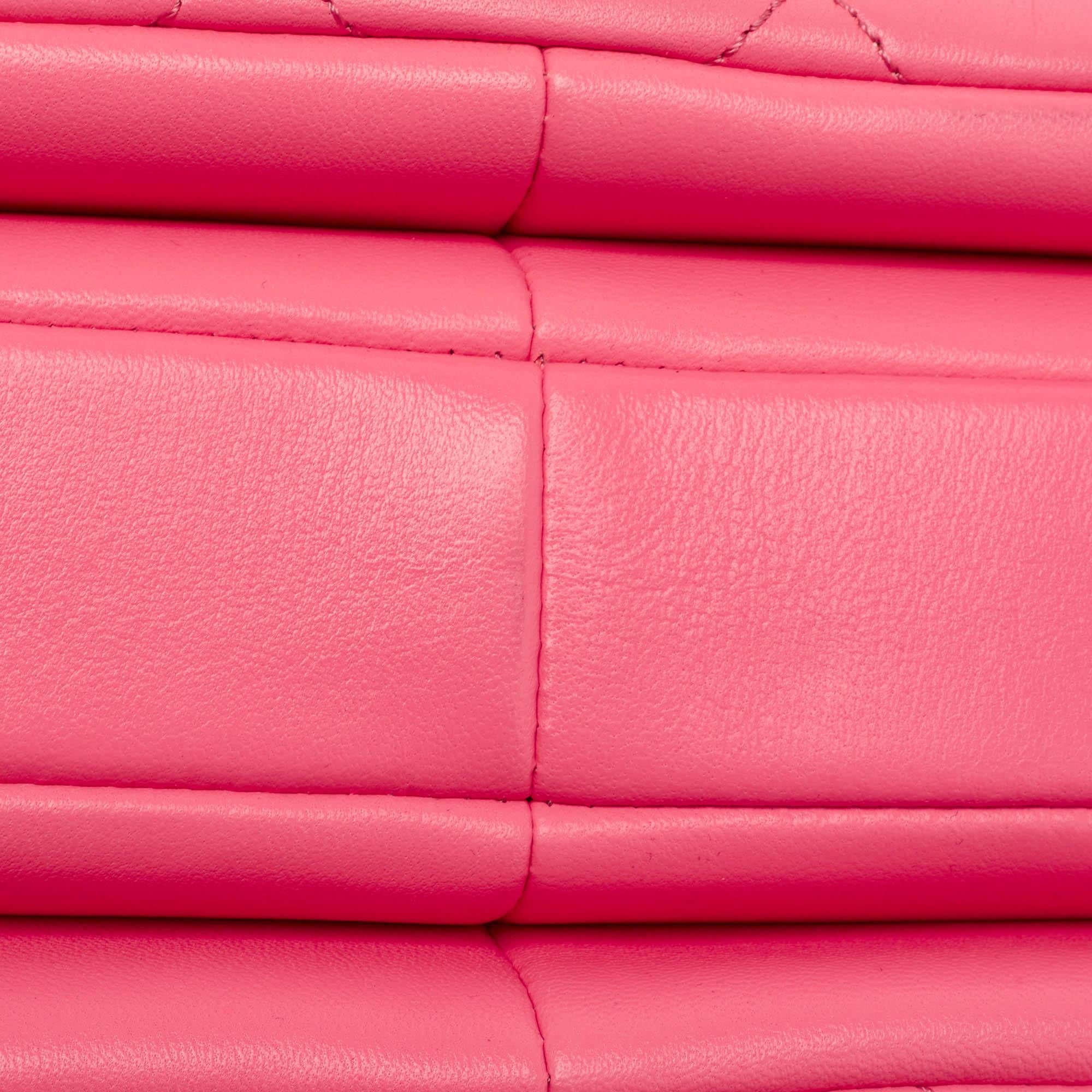 Chanel Pink Quilted Leather Small Trendy CC Top Handle Bag 3