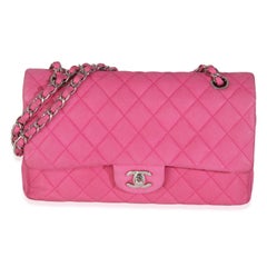 Chanel Pink Quilted Matte Caviar Medium Classic Double Flap Bag