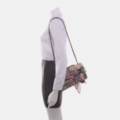 Chanel Pink Scarf and Calfskin Leather Flap Graphic Print Shoulder Bag, 2018