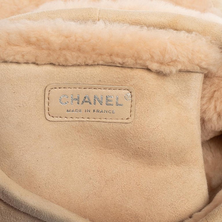 Chanel Pink Shearling Flap Bag at 1stDibs