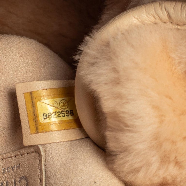 Chanel Pink Shearling Flap Bag at 1stDibs