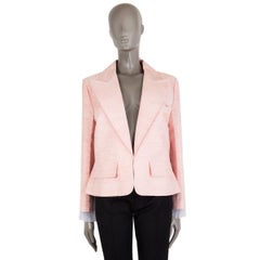 CHANEL pink silk 2017 PARIS CUBA Blazer Jacket 46 XXL 17C