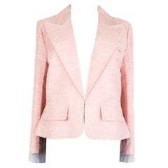 CHANEL pink silk 2017 PARIS CUBA Blazer Jacket 46 XXL 17C 