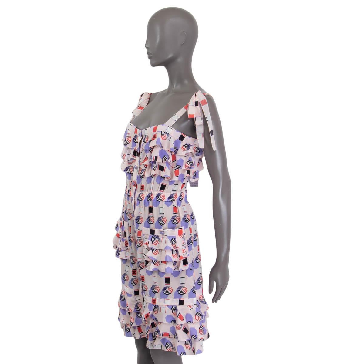 chanel print dress