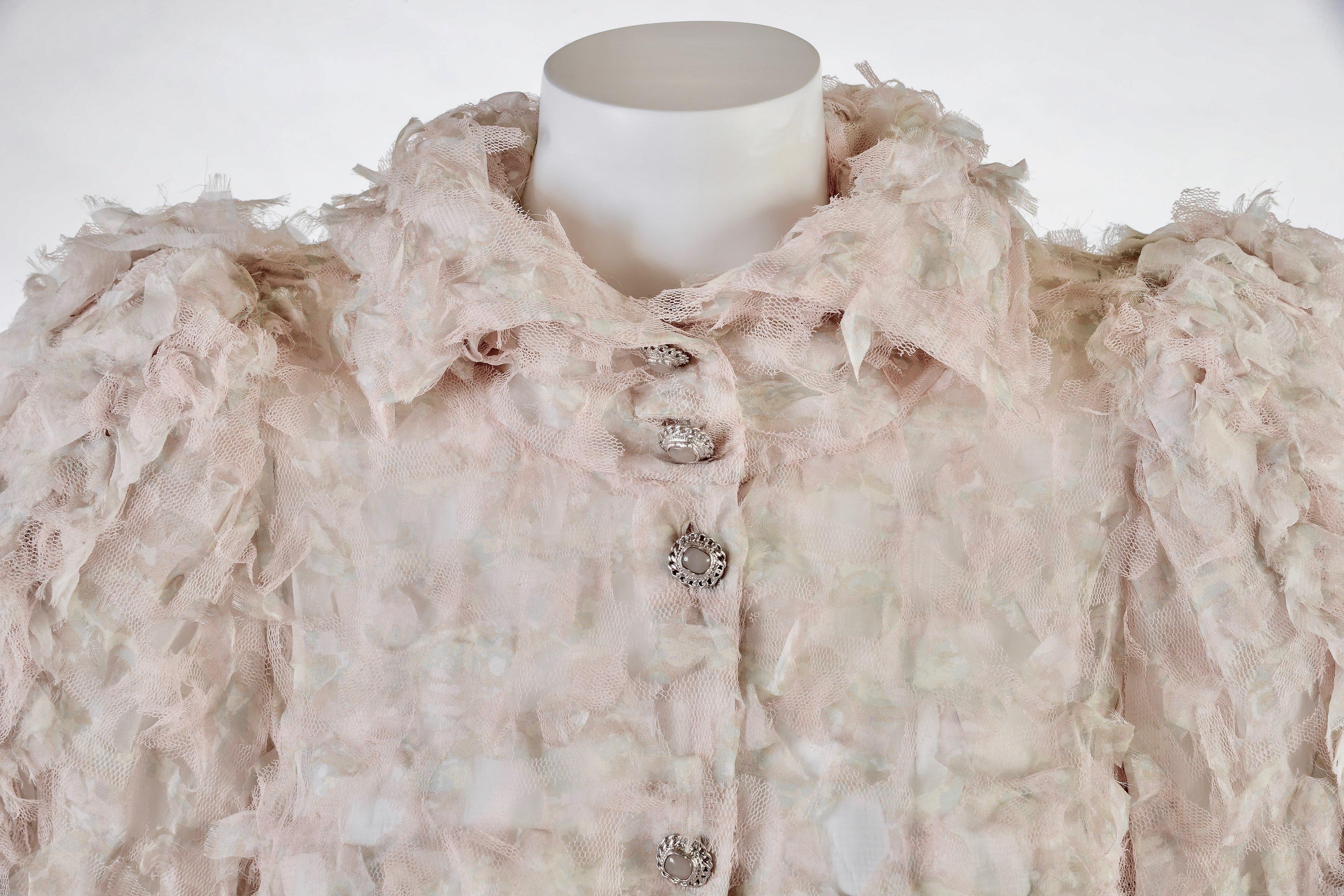 Women's CHANEL pink silk jacket  FR 40 Spring 2010 10 P