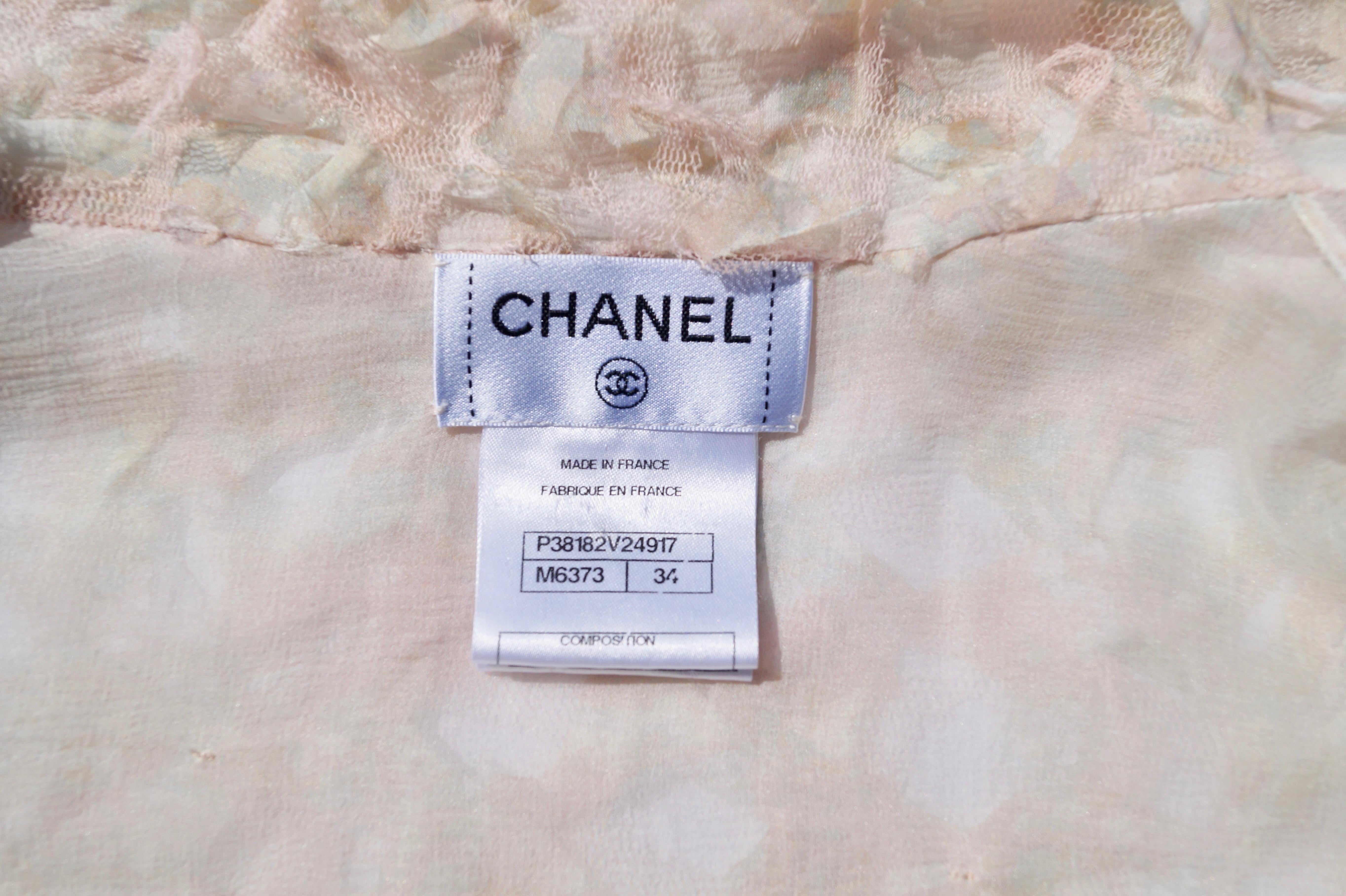 CHANEL pink silk jacket  FR 40 Spring 2010 10 P 3