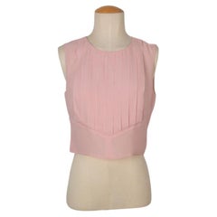 Chanel Pink Silk Short Top