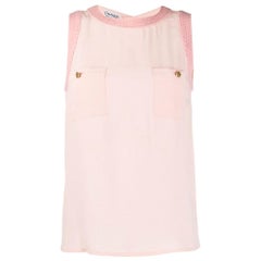 Chanel Pink Silk Top