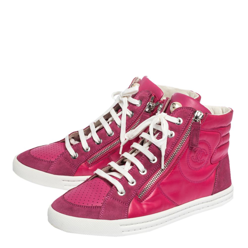chanel sneakers women pink