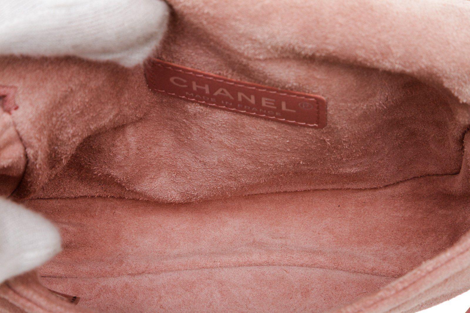Chanel Pink Suede Paris-Edinburgh Mini Highland Messenger Bag 2