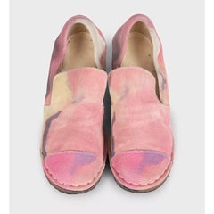 Chanel Pink Suede Pumps with Iconic Logo - Size 38