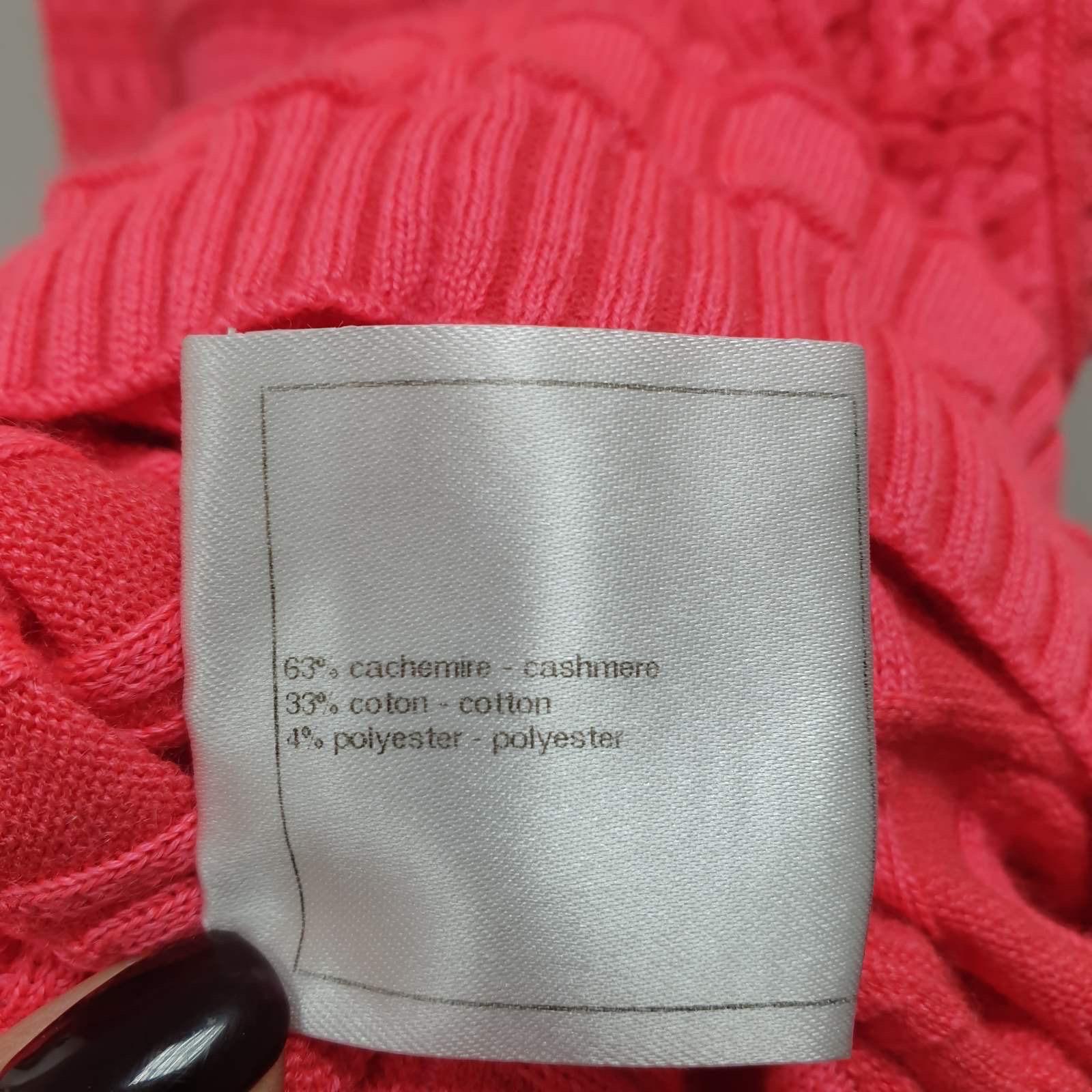 Women's Chanel Pink Textured Knit Dress  For Sale