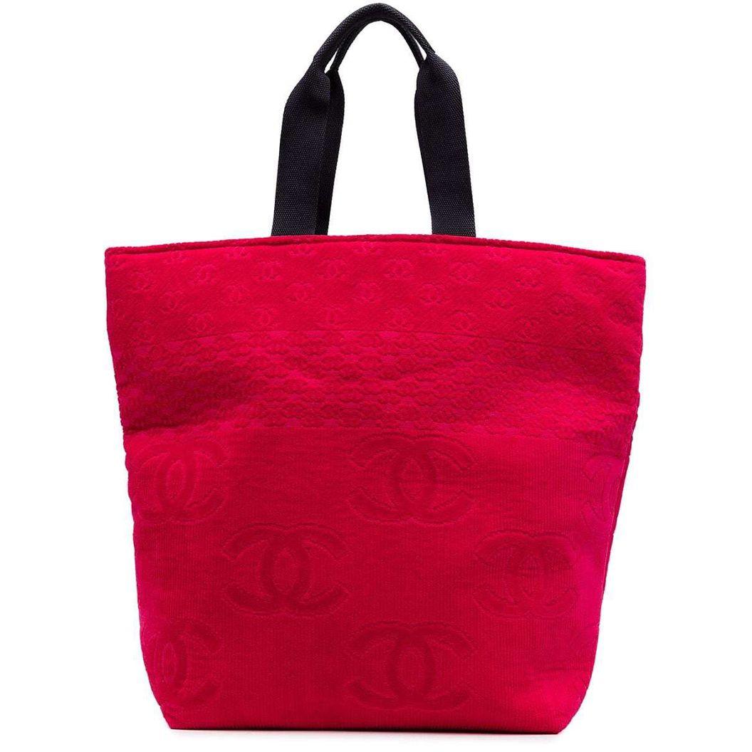 pink chanel tote bag