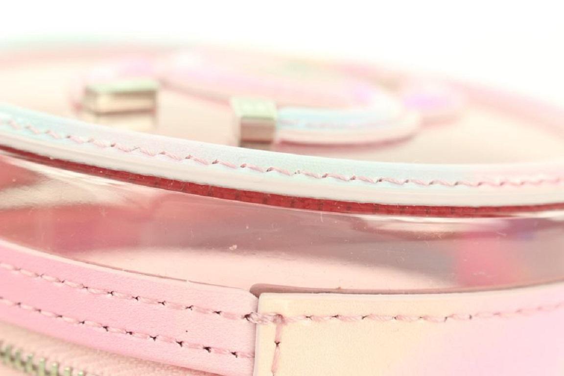 Chanel Pink Translucent Filigree Round Clutch w/ Chain Crossbody Bag 289ca513 3