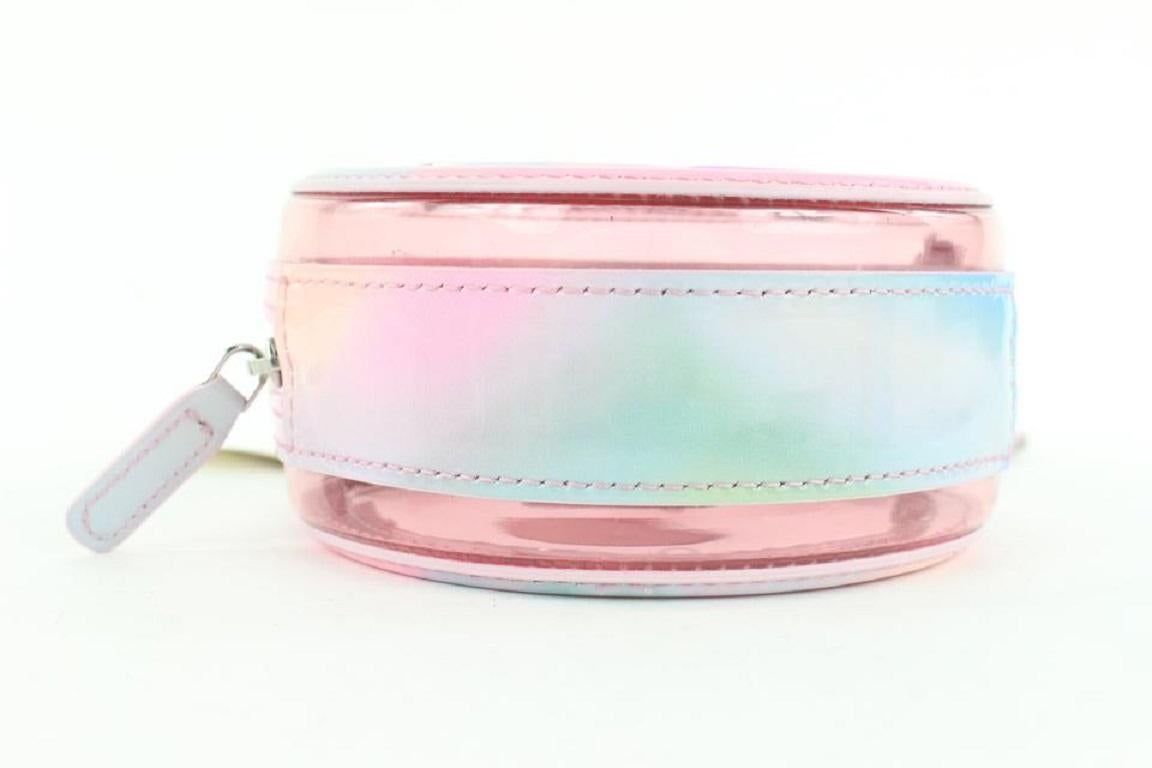 Chanel Pink Translucent Filigree Round Clutch w/ Chain Crossbody Bag 289ca513 1