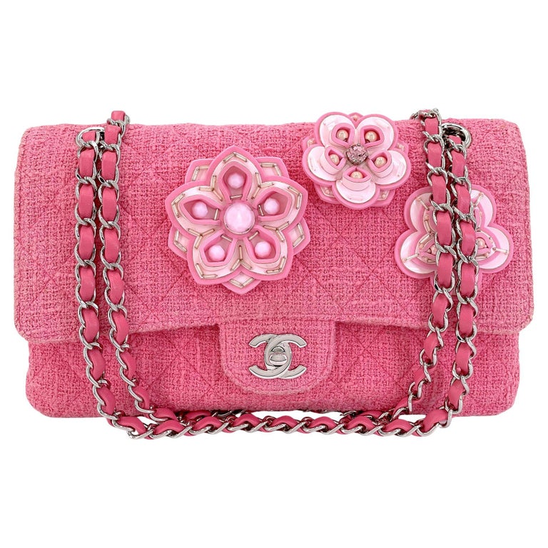 Chanel Pink Tweed Bag 18 For Sale on 1stDibs pink tweed chanel
