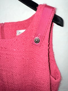 Chanel pink tweed dress