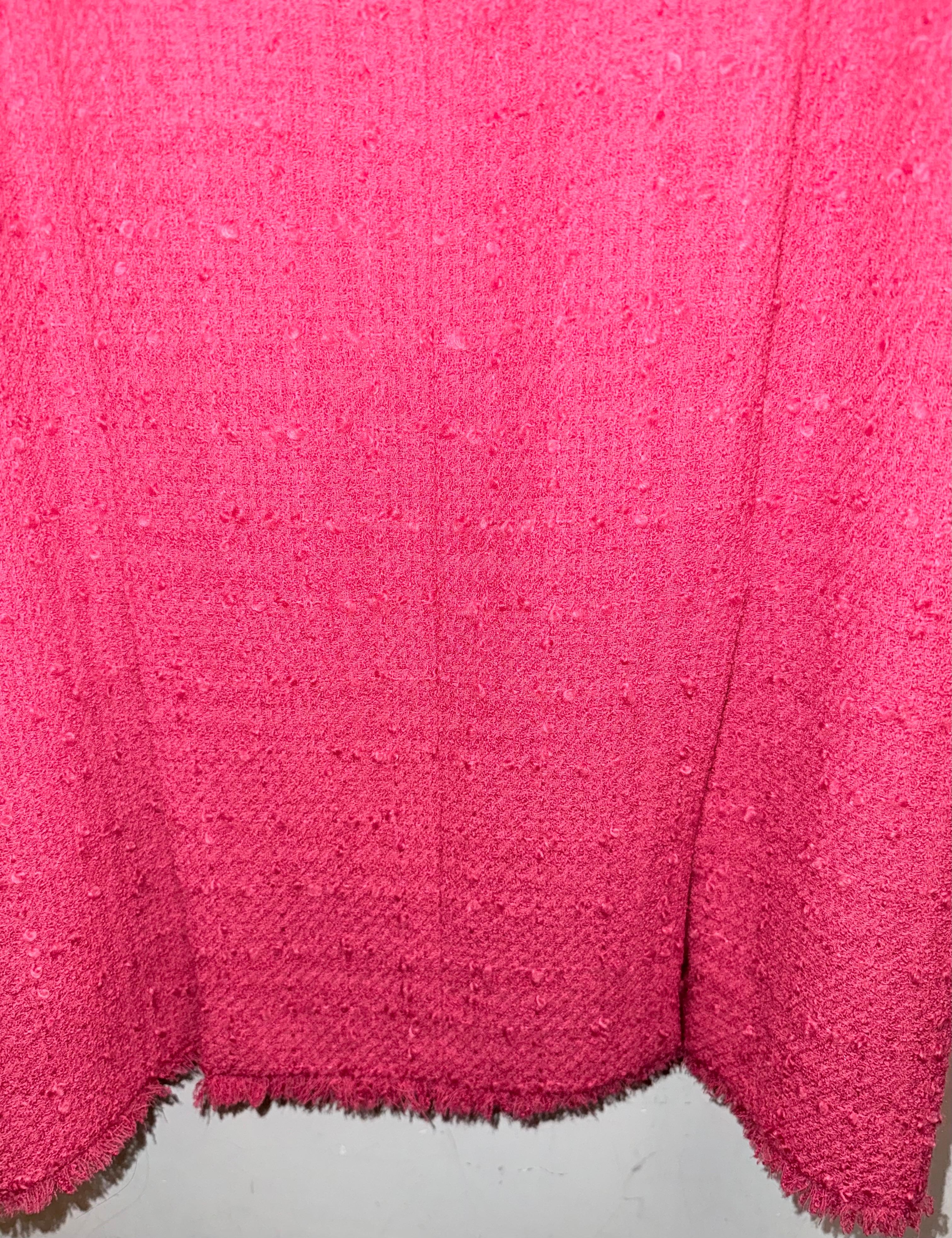 Chanel pink tweed dress For Sale 1