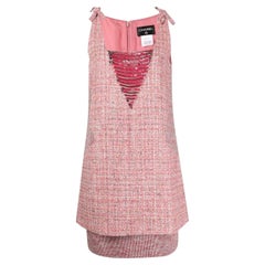 Chanel Pink Tweed Dress