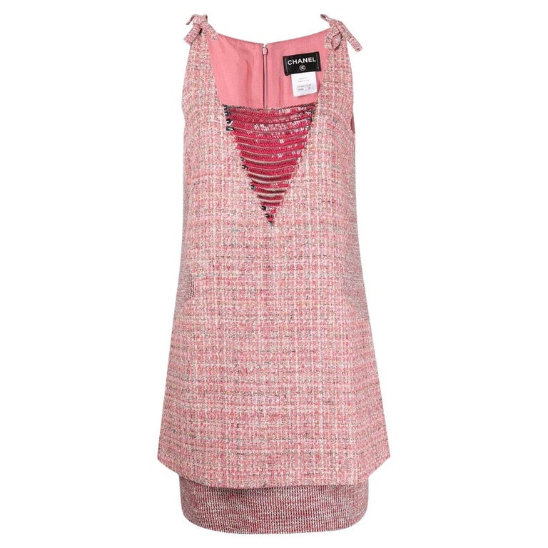 Chanel Pink Tweed Dress at 1stDibs — free download