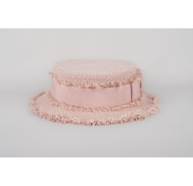 Chanel Pink Tweed Hat, 2009 1