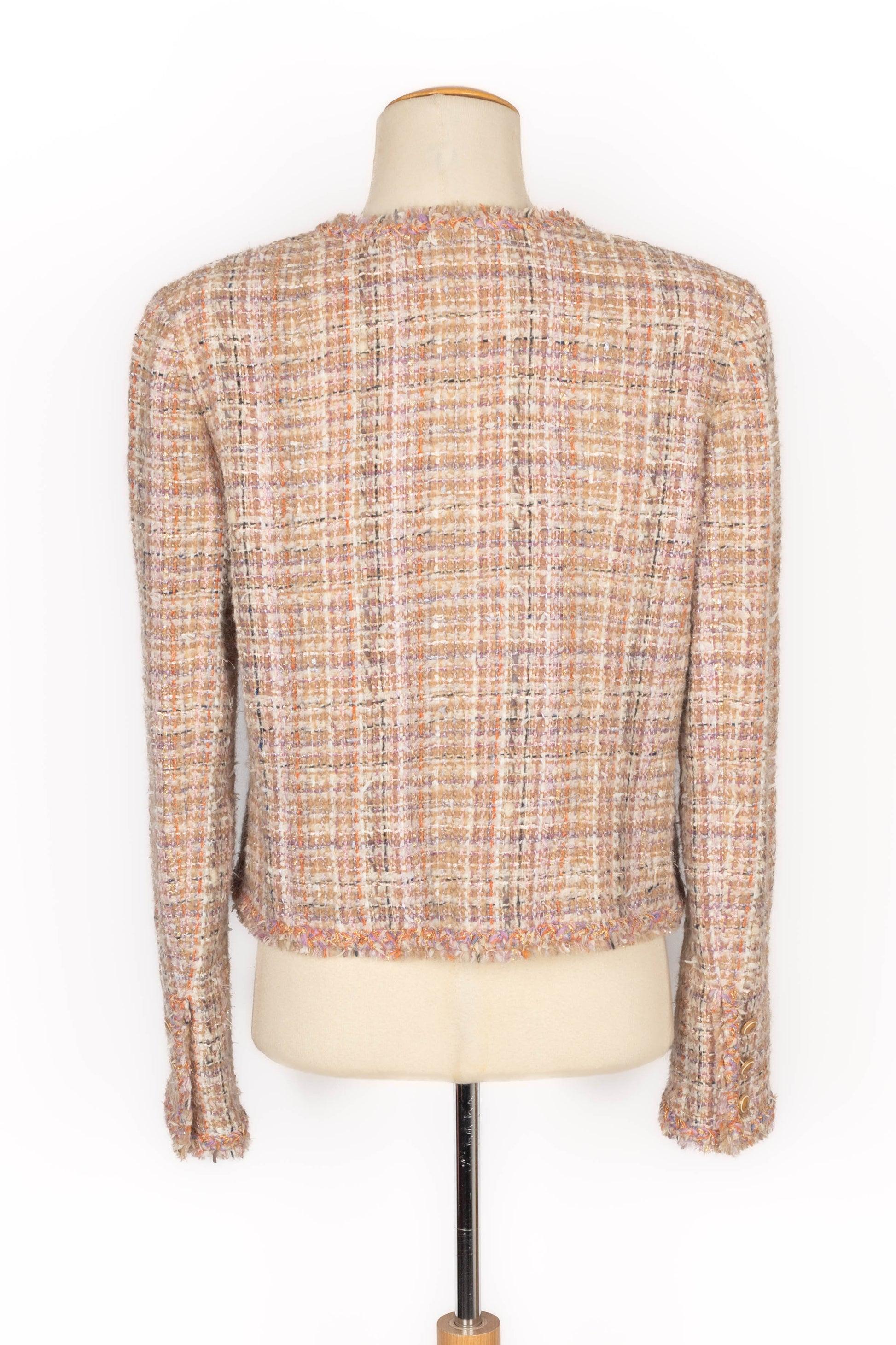 Beige Chanel Pink Tweed Jacket Cruise, 2007