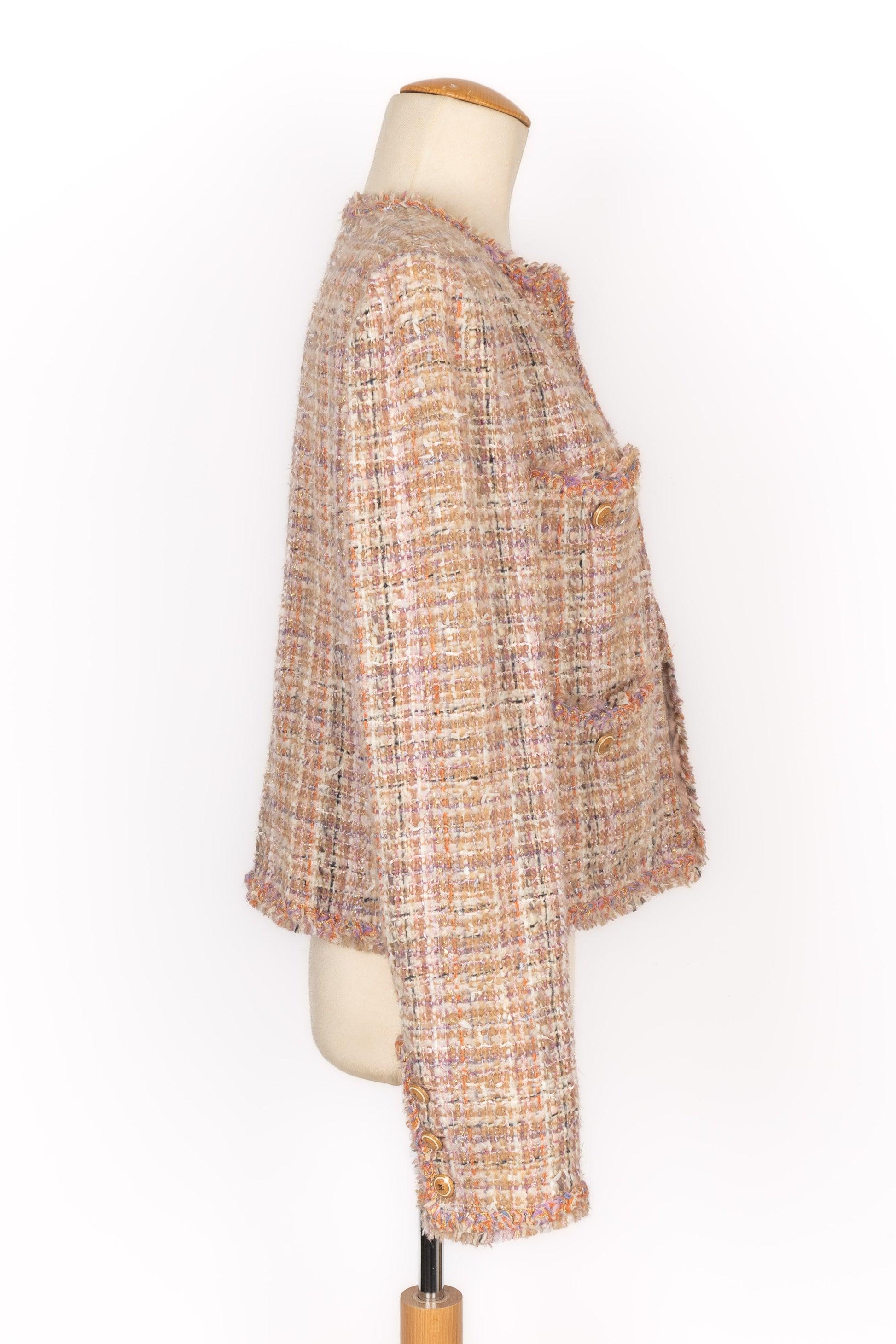 Chanel Pink Tweed Jacket Cruise, 2007 In Excellent Condition In SAINT-OUEN-SUR-SEINE, FR