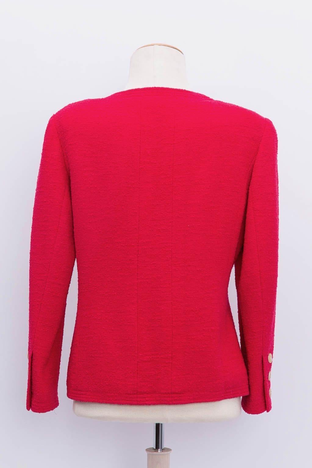 Pink Chanel pink tweed jacket For Sale
