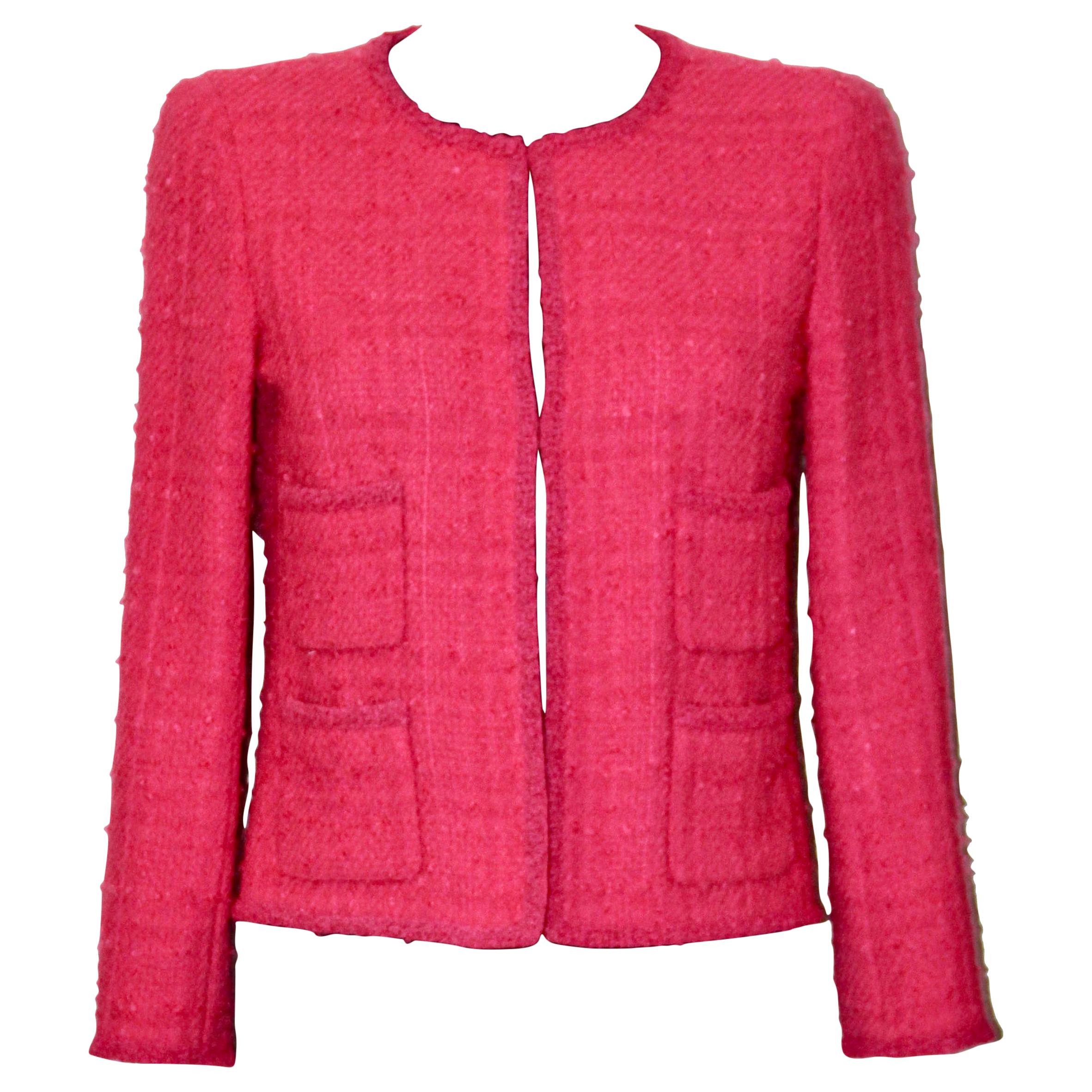 Chanel Pink Tweed Jacket