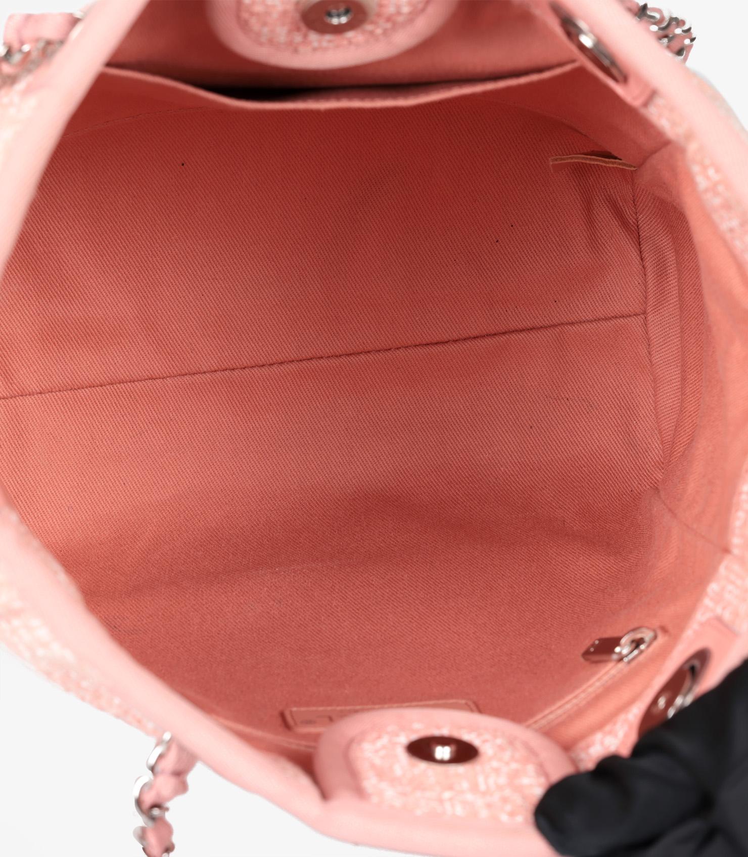 Chanel Pink Tweed & Lurex Mini Deauville Tote 5