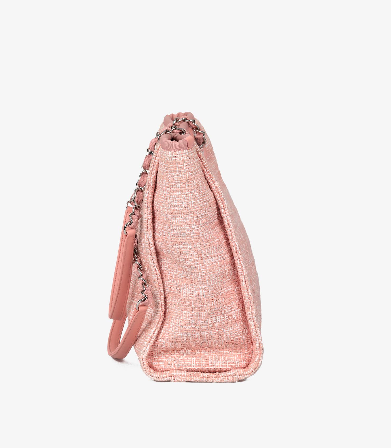 Women's or Men's Chanel Pink Tweed & Lurex Mini Deauville Tote