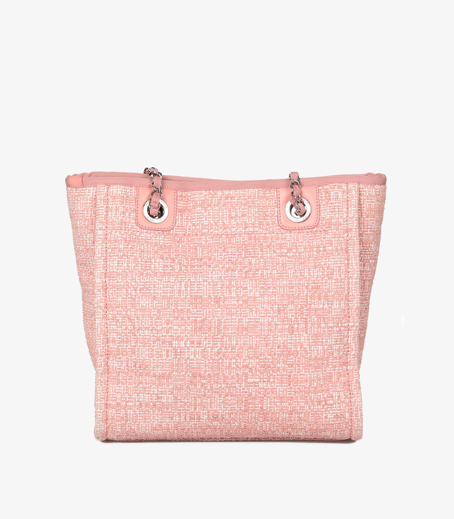 Chanel Pink Tweed & Lurex Mini Deauville Tote 1