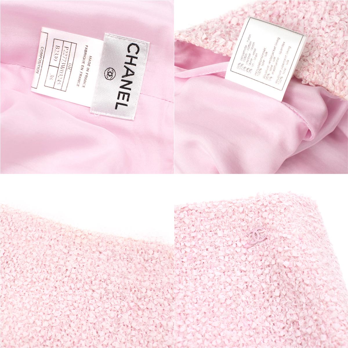 chanel pink skirt