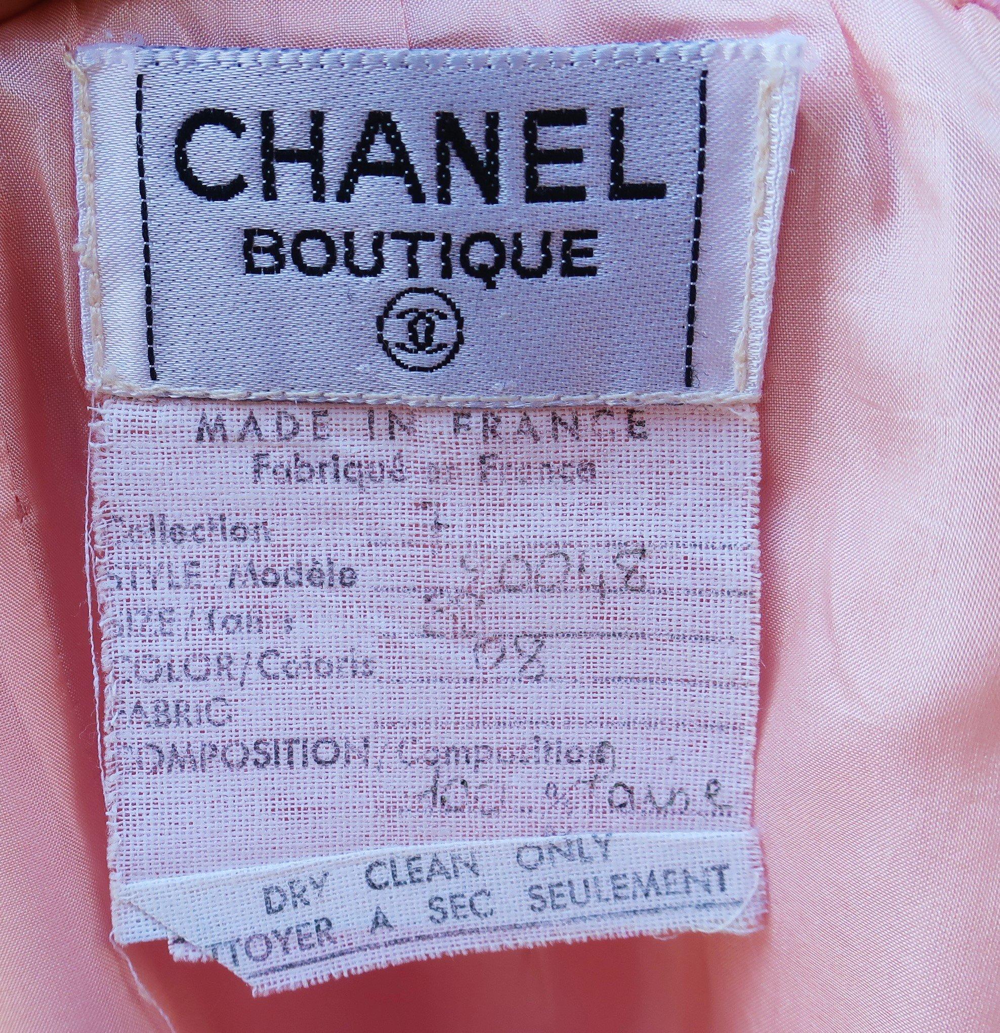 Chanel Rosa Tweed-Anzug 1995 7