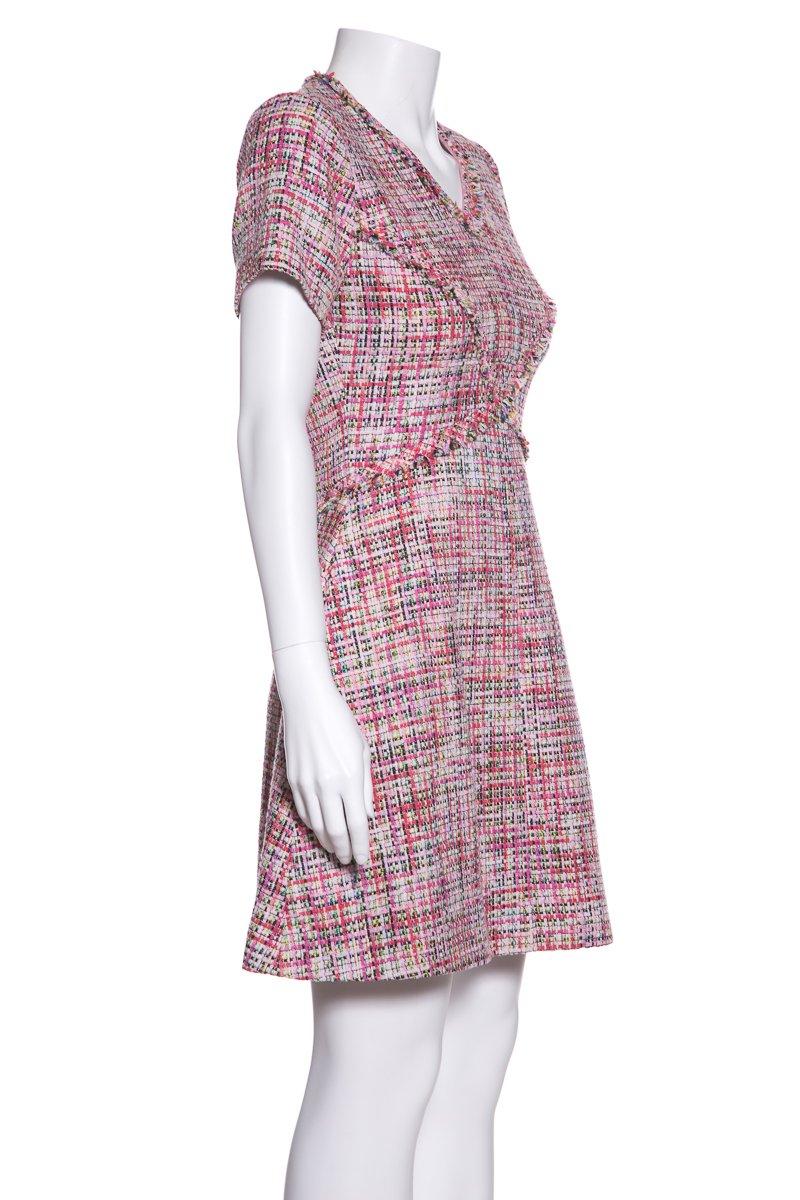 chanel checkered dress