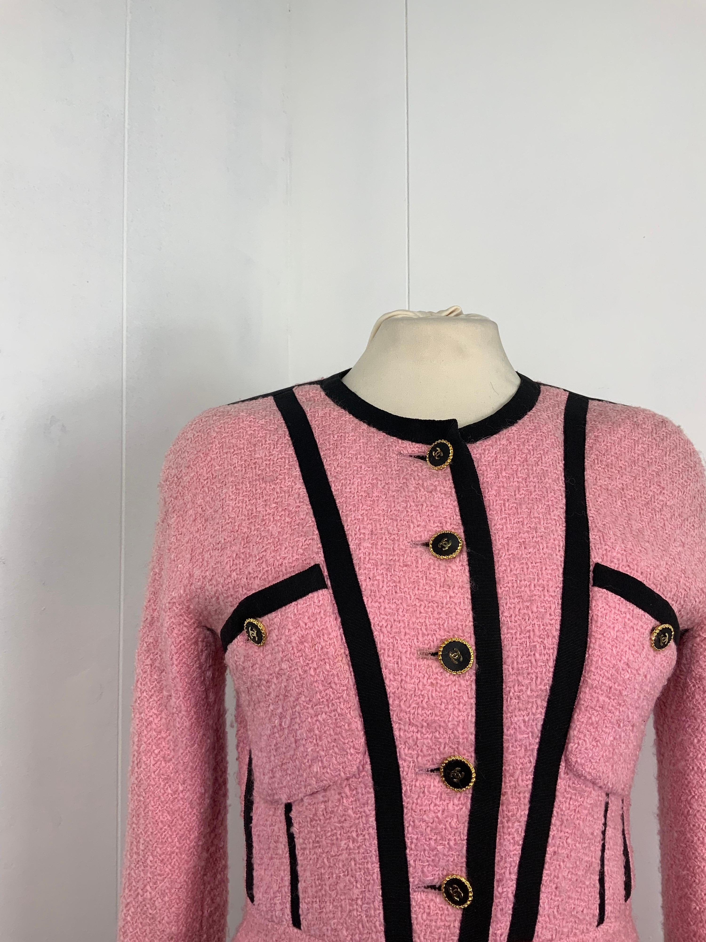 Chanel pink vintage iconic jacket at 1stDibs pink chanel jacket, buy