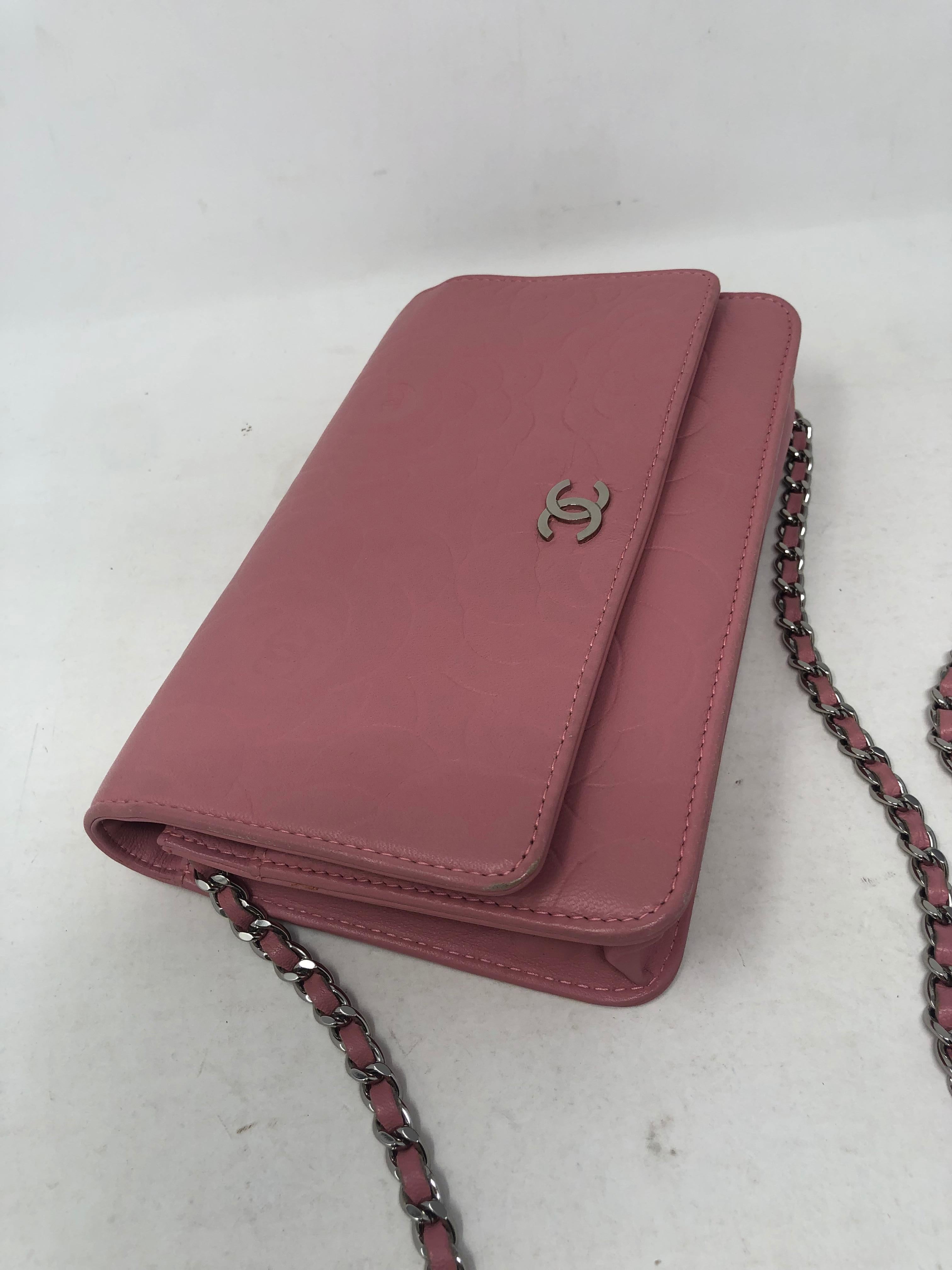 Chanel Pink Wallet On A Chain Crossbody  2