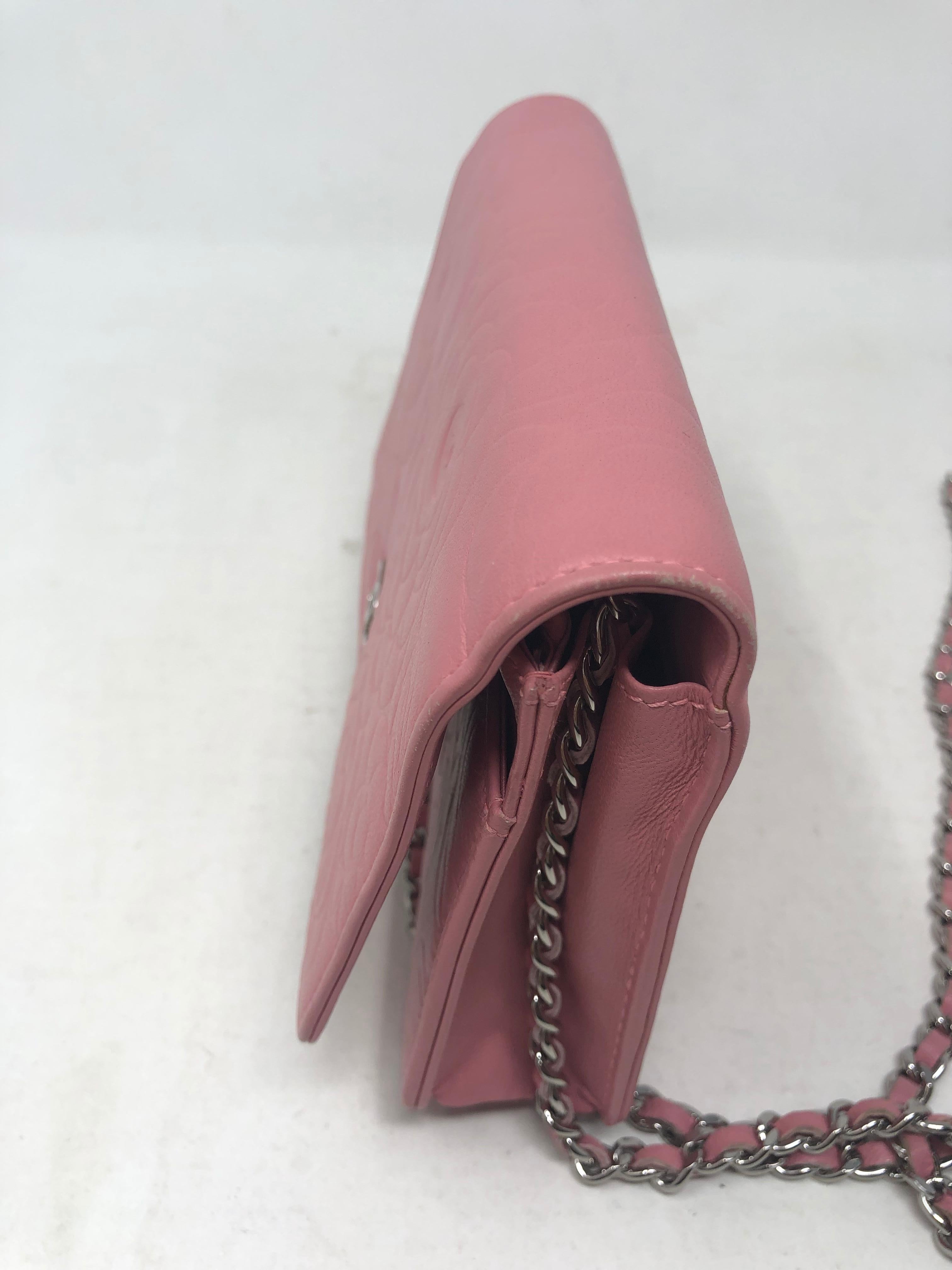 Chanel Pink Wallet On A Chain Crossbody  3