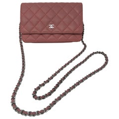 Chanel Pink Wallet On Chain 