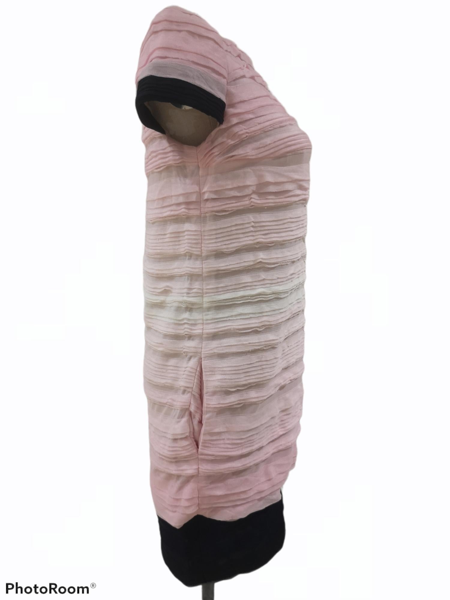 Gray Chanel Pink white and blue multicoloured viscose dress