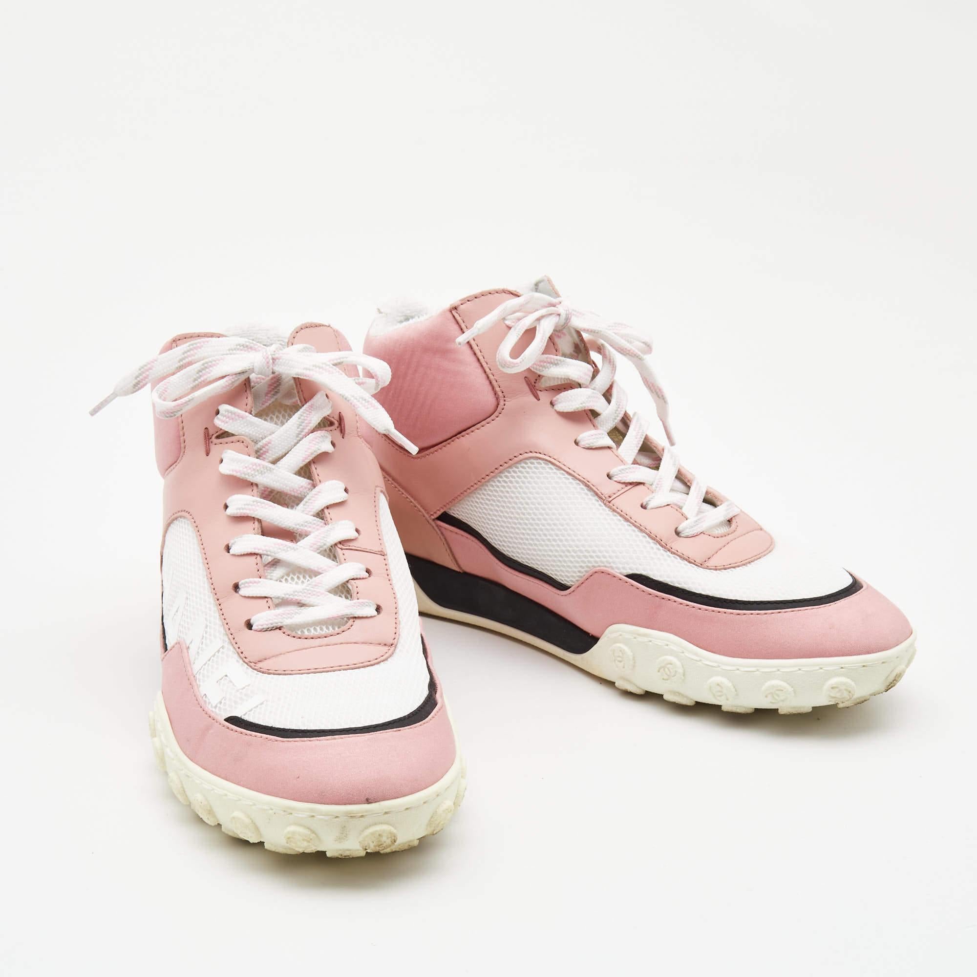 chanel pink trainers