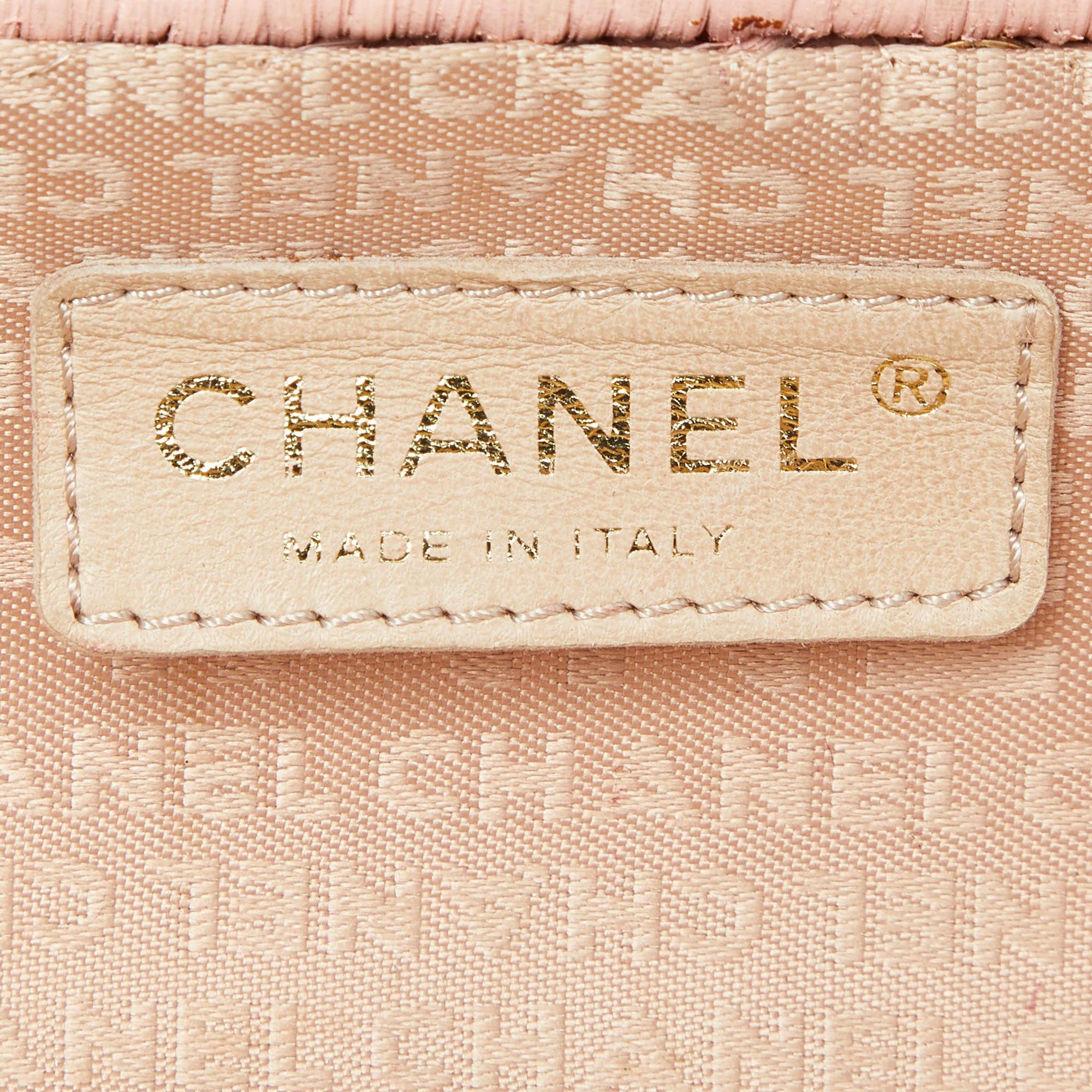 Chanel Pink Wicker Oval Locket Basket Chain Bag 4