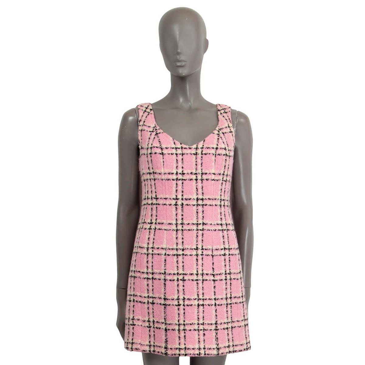 pink plaid dress