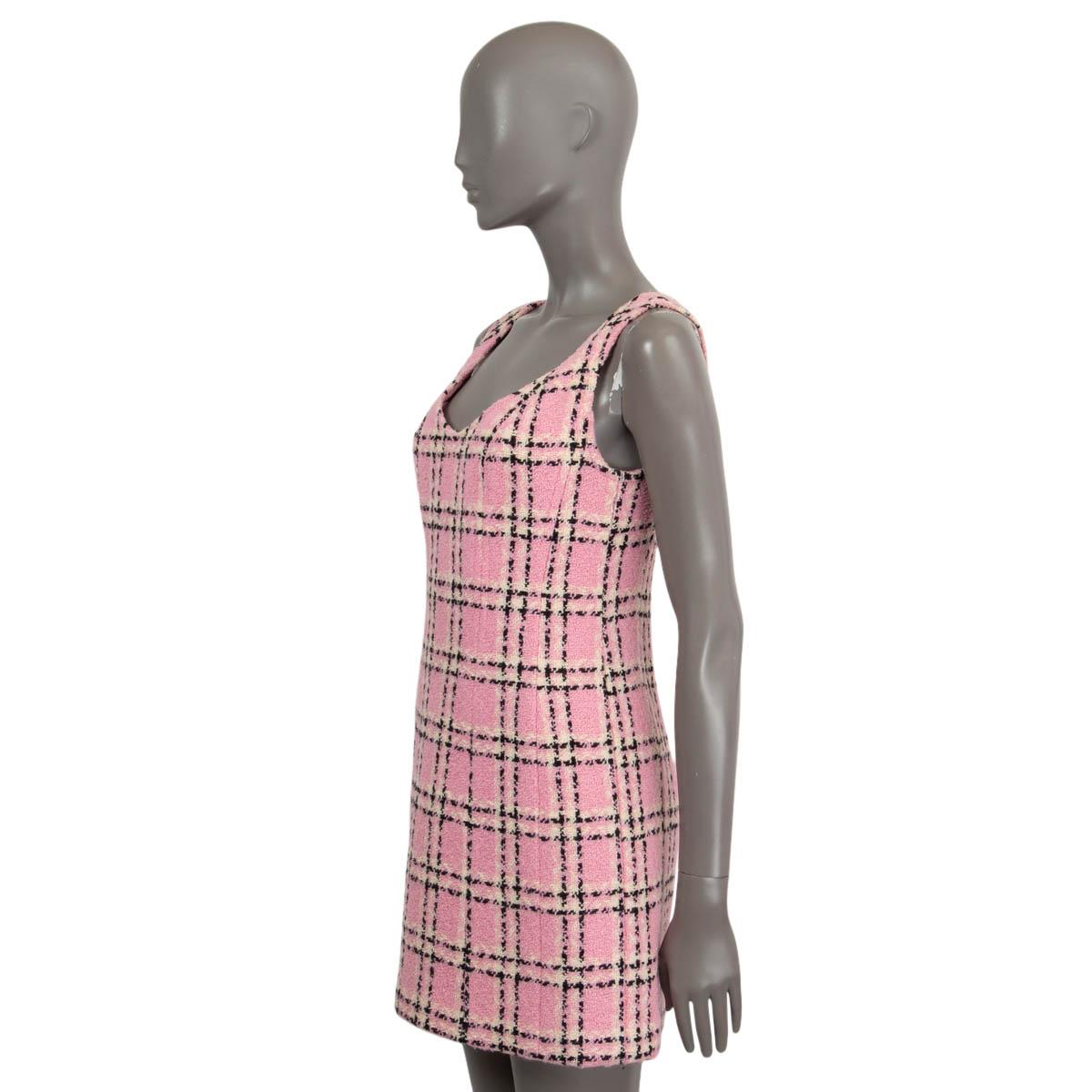 chanel plaid dress