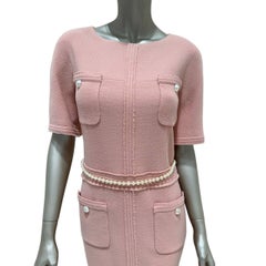 Chanel Pink Wool Dress - Runway 2012 Collection sz.38