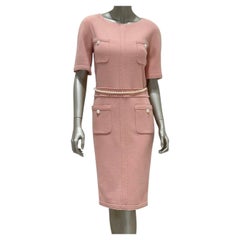 Chanel Pink Wool Dress - Runway 2012 Collection sz.38